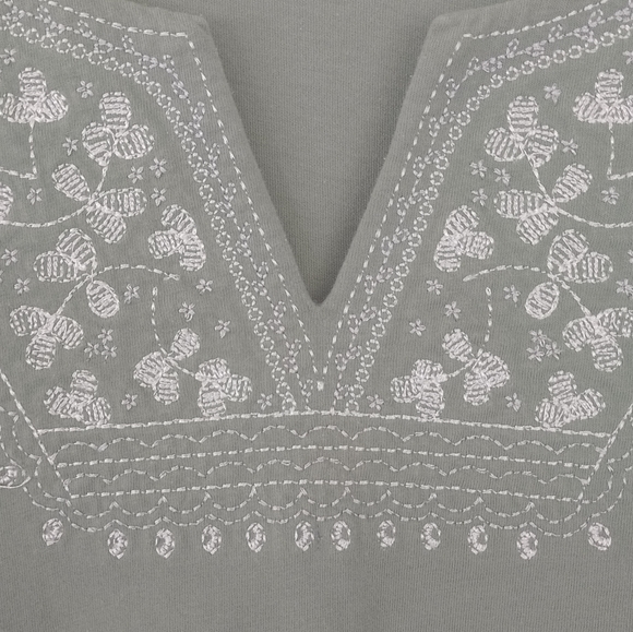 Coral Bay 1X Sage Tunic Style Tee - Picture 2 of 6